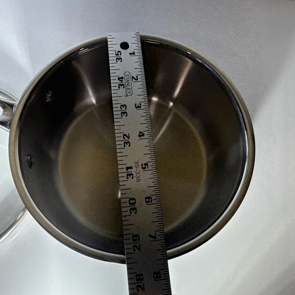 VIKING 3 Ply Stainless Steel Saucepan 2.25 Qt NEW Glass Lid Vent Inudction